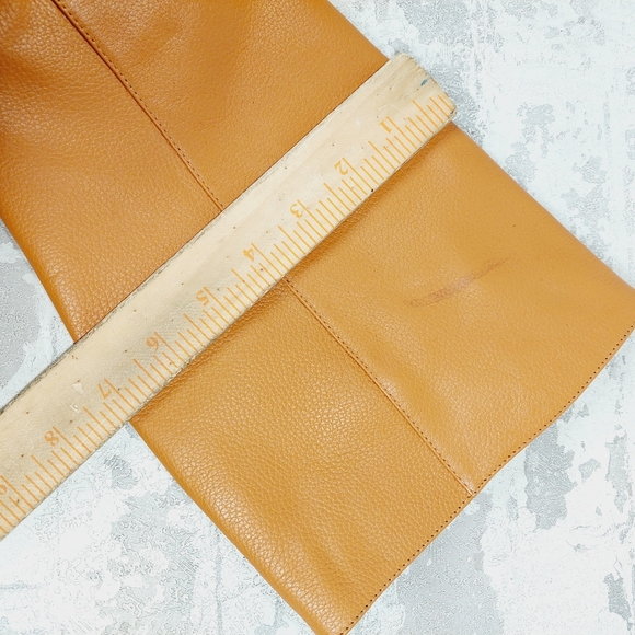 NEW Sam Edelman Elsy Womens Tan Leather Block Heel Knee-High Boots - Picture 11 of 14